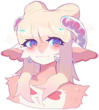 headshot with binary sketch lines and full render coloring with sticker effect. Proposed price: $40