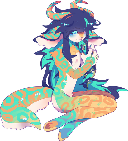 fullbody with smooth-pen lineart and full render coloring. Proposed price: $85