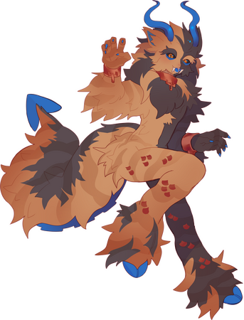 fullbody with smooth-pen sketch lines and flat coloring. Proposed price: $60